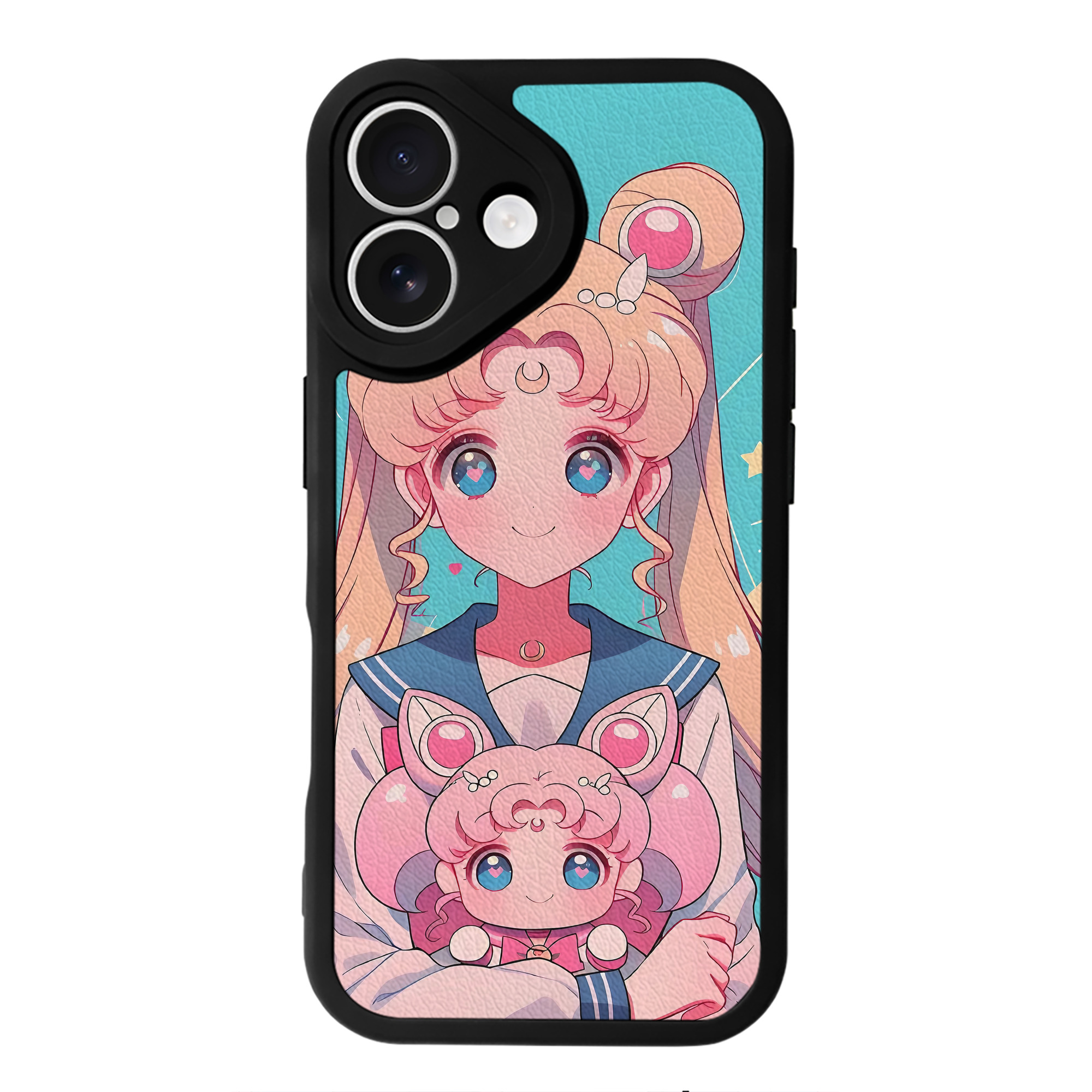 （画像用） 美少女戦士セーラームーン Sailor Moon 【iPhone 16シリーズ対応】シリコンスマホケース（レザー調） 材質：シリコン